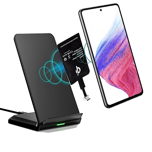 Qi Ladestation passend für Huawei P60 Pro P50 P40 P30 Pro P30 Lite P40 P30 P20 P20 Pro P9 P10 Psmart Z Honor 50 Pocket Mate 20 30 X USB-C Wireless Empfänger Induktion Adapter Ladegerät von Okaymobile