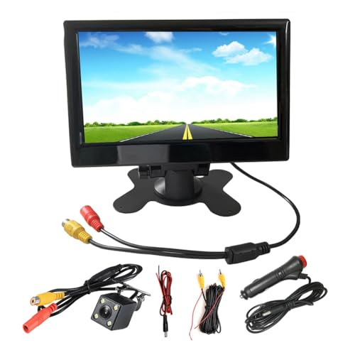 Okeeyseda 12V-24V 7-TFT-LCD-Farb-HD-Monitor mit 4LED-Lichtkamera für Auto-CCTV-Rückfahrkamera-Elektronik- von Okeeyseda