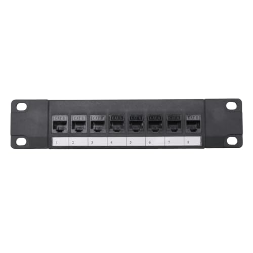 Okeeyseda 8 Port Straight-Through CAT6 Patchpanel RJ45 Netzwerkkabel Adapterbuchse Ethernet Verteilerrahmen von Okeeyseda