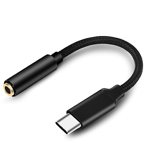 Okeeyseda Typc-Zu-KopfhöRer-Adapter für Android-Telefone, Typ-C-Zu-3,5-Mm-Audio-Adapter-Schnittstellenkabel (Schwarz) von Okeeyseda