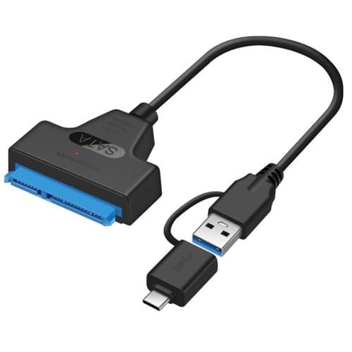 Okeeyseda USB 3.0 USB C auf SATA Kabel Festplattenadapterkabel Datenkabel für 2,5 SSD HDD Festplatte von Okeeyseda