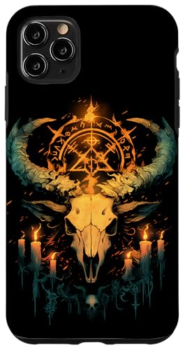 Hülle für iPhone 11 Pro Max Satanische Ziege Okkultes Designs Gothic Baphomet von Okkult Geschenk Teufel Ziege Satan