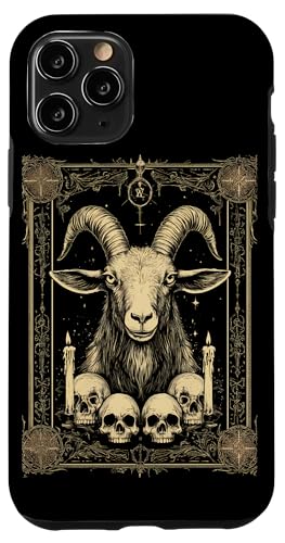 Hülle für iPhone 11 Pro Satanische Ziege Okkultes Designs Gothic Baphomet von Okkult Geschenk Teufel Ziege Satan