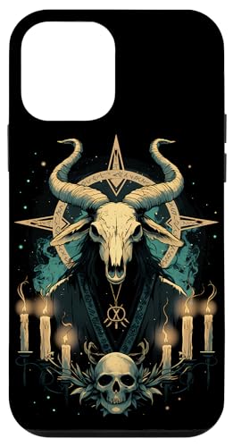 Hülle für iPhone 12 mini Satanische Ziege Okkultes Designs Gothic Baphomet von Okkult Geschenk Teufel Ziege Satan