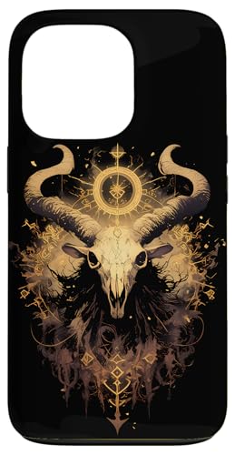 Hülle für iPhone 13 Pro Satanische Ziege Okkultes Designs Gothic Baphomet von Okkult Geschenk Teufel Ziege Satan