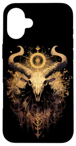 Hülle für iPhone 16 Plus Satanische Ziege Okkultes Designs Gothic Baphomet von Okkult Geschenk Teufel Ziege Satan