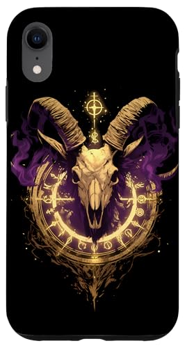 Hülle für iPhone XR Satanische Ziege Okkultes Designs Gothic Baphomet von Okkult Geschenk Teufel Ziege Satan