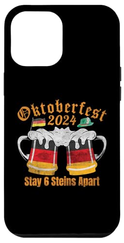 Hülle für iPhone 12 Pro Max Oktoberfest 2024 6 Stein Apart Bier Oktober Lustig Trinken von Oktoberfest 2024 6 Stein Apart Beer October Party