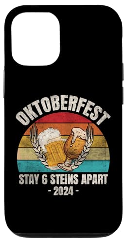 Hülle für iPhone 15 Pro Oktoberfest 2024 6 Stein Apart Bier Oktober Lustig Trinken von Oktoberfest 2024 6 Stein Apart Beer October Party