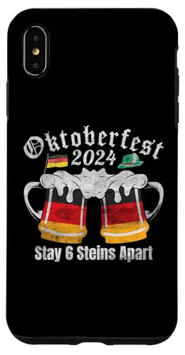 Hülle für iPhone XS Max Oktoberfest 2024 6 Stein Apart Bier Oktober Lustig Trinken von Oktoberfest 2024 6 Stein Apart Beer October Party