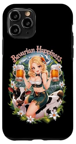Hülle für iPhone 11 Pro Bayerisches Anime Mädchen mit Bierkrügen Deutsch Manga von Oktoberfest Festival Otaku Man Women Tees