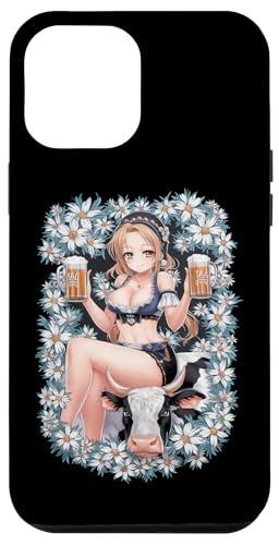 Hülle für iPhone 15 Plus Bayerisches Anime Mädchen mit Bierkrügen Deutsch Manga von Oktoberfest Festival Otaku Man Women Tees