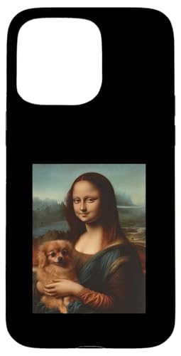 Hülle für iPhone 15 Pro Max Mona Classic Pommeranian Hündchen Whimsy Pet Mama Papa Besitzer von Old Classic Art Lover Merch Cute Store