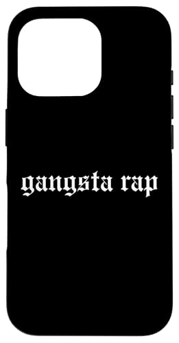 Gangsta Rap - Retro-Oldschool-Rapper, Slang, Hip-Hop-Rap Hülle für iPhone 16 Pro von Oldschool Apparel Gifts For Hip Hop Music Lovers