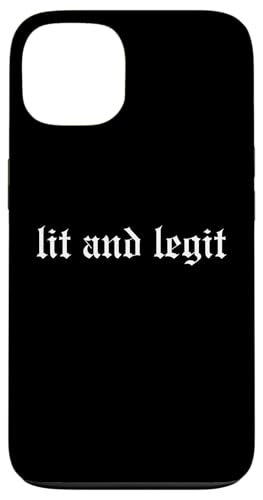 Lit And Legit - Retro-Oldschool-Rapper, Slang, Hip-Hop-Rap Hülle für iPhone 13 von Oldschool Apparel Gifts For Hip Hop Music Lovers