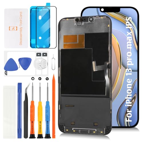 Olivechard incell LCD-Display für iPhone 13 Pro Max, Ersatz-LCD-Display, Touch-Digitalisierer, Bildschirmmontage A2643, A2484, A2641, A2644, A2645, mit Reparaturwerkzeugen von Olivechard