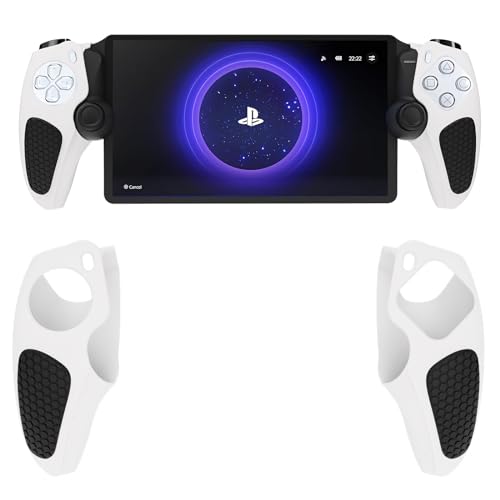 Olycism Controller Silikon Hülle für Playstation Portal Schutzhülle für PS5 Portal Remote Player Grip Shell Silikongriff mit Anti-Rutsch-Partikeln Anti-Scratch Schutzhülle(2-Weiß) von Olycism
