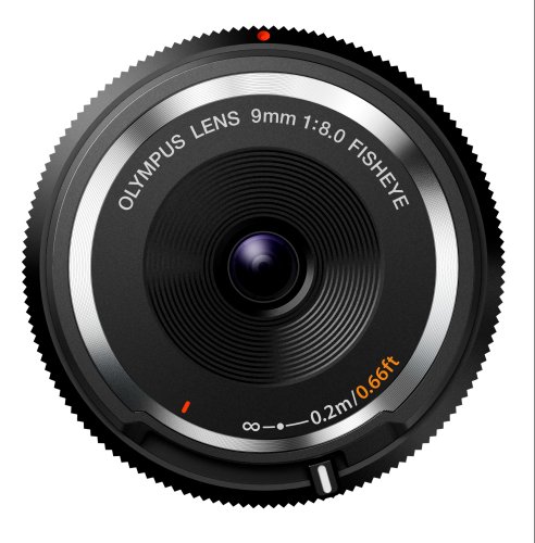 Olympus Body Cap Objektiv 9mm 1:8.0 Fisheye, geeignet für alle MFT-Kameras, schwarz von Olympus
