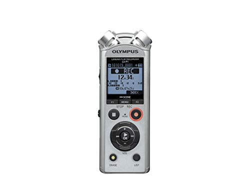 Olympus LS-P1 Hi-Res Digital Audiorekorder mit direktionalem Stereomikrofonen, direkt USB, Low-Cut-Filter, Rauschunterdrückung, Zoom-Mikrofon, intelligenter Auto-Modus, Voice Balance & 4 GB Speicher von Olympus