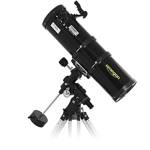 Omegon Teleskop N 150/750 EQ-4 | Newton Reflektor | leistungsstark für Deep-Sky | robuste EQ-4 Montierung | ideal für Einsteiger und Fortgeschrittene von Omegon