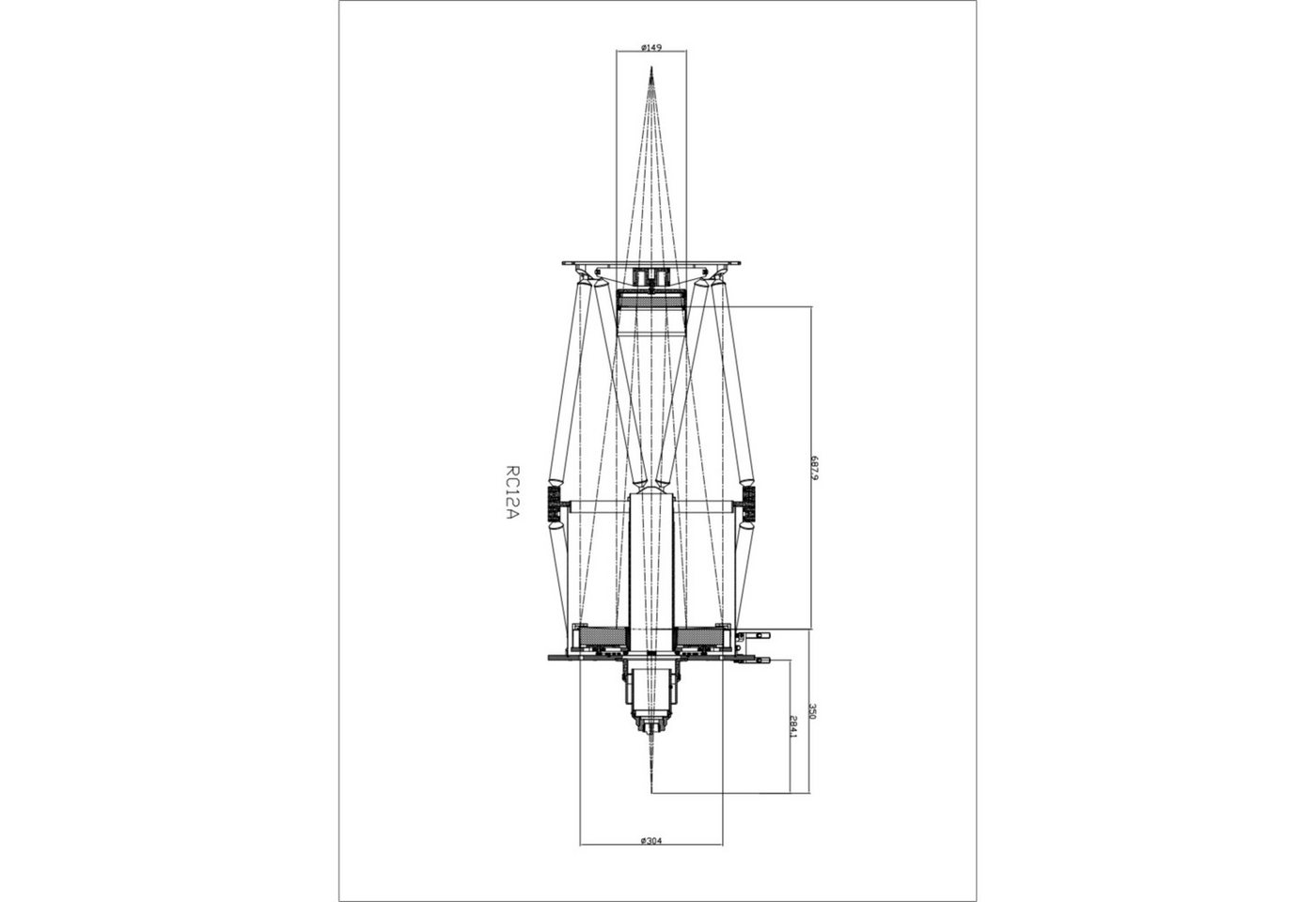 Omegon Teleskop Omegon Hauptspiegel 12'' F/8 Ritchey-Chrétien Spiegel Set von Omegon