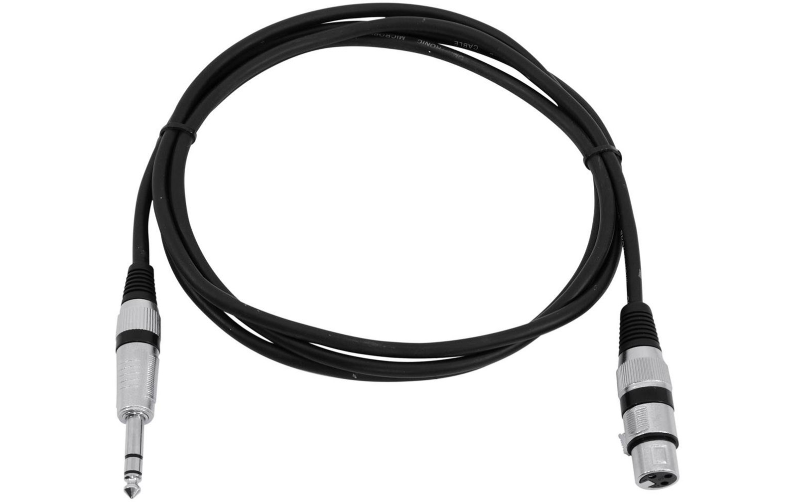 Omnitronic Adapterkabel  XLR (F) / Klinke stereo 0,9m schwarz von Omnitronic