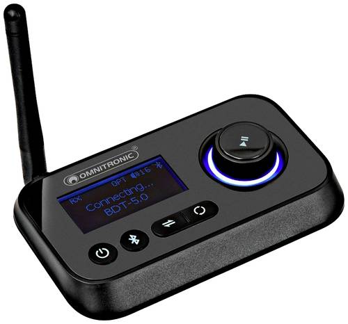 Omnitronic BDT-5.0 Bluetooth® Musik-Sender/Empfänger Bluetooth Version: 5.0 30m von Omnitronic