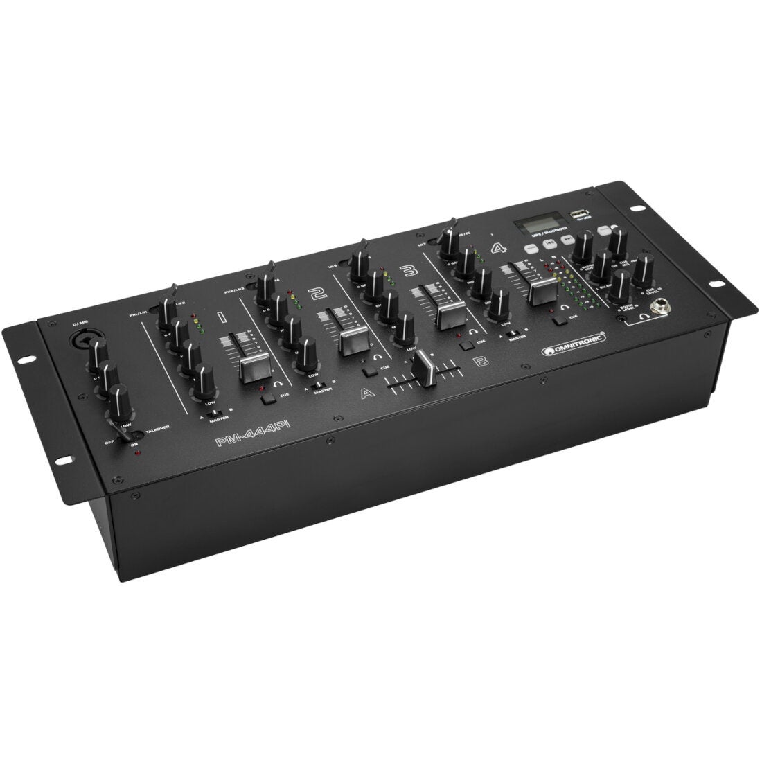 Omnitronic PM-444Pi 4-Channel DJ mixer with Media Player and USB Interface von Omnitronic