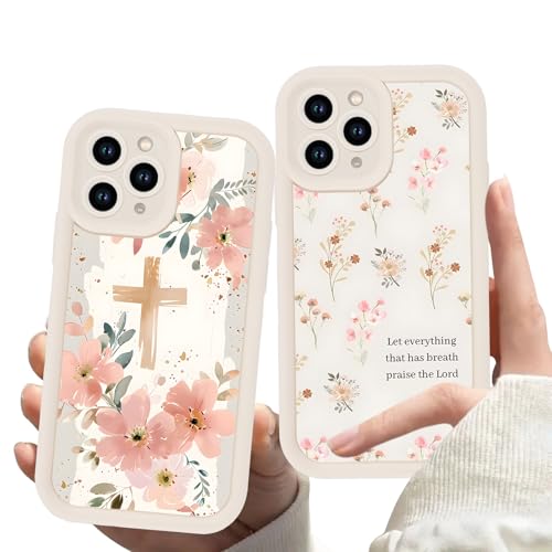Omyzo 2 Stück HandyHülle für Apple iPhone 14 Pro Hülle 6,1", Aesthetic Blumen Muster Frau Mädchen Schutzhülle Kameraschutz Bumper Ultradünne Silikon Case für iPhone 14 Pro Omyzo 2 Stück HandyHülle für Apple iPhone 14 Pro Hülle 6,1", Aesthetic Blumen Muster Frau Mädchen Schutzhülle Kameraschutz Bumper Ultradünne Silikon Case für iPhone 14 Pro von Omyzo