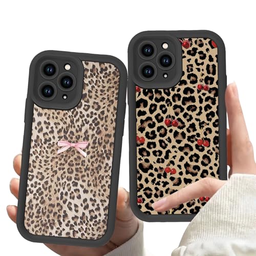 Omyzo 2 Stück HandyHülle für Apple iPhone 14 Pro Max Hülle 6,7", Aesthetic Muster Leopardo Design Schutzhülle mit Kameraschutz Bumper Stoßfest TPU Schwarz Silikon Cover für iPhone 14 Pro Max Omyzo 2 Stück HandyHülle für Apple iPhone 14 Pro Max Hülle 6,7", Aesthetic Muster Leopardo Design Schutzhülle mit Kameraschutz Bumper Stoßfest TPU Schwarz Silikon Cover für iPhone 14 Pro Max von Omyzo