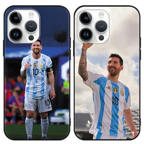 Omyzo 2 Stück Handyhülle für Xiaomi Redmi Note 11S/11 4G Hülle 6.43", Weich Silikon TPU Schutzhülle mit Cool Sport Fußball Legend Player 10 Mode Muster, Stoßfest Bumper Case für Jungen Mädchen, Sport von Omyzo