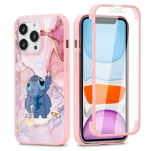 Omyzo Anime Hülle für iPhone 16 Pro Max Hülle 17,5 cm (6,9 Zoll), 360° Ganzkörper-Schutzhülle, stoßfest, mit integriertem Displayschutz, Silikon, TPU-Stoßdämpfer, niedliches von Omyzo