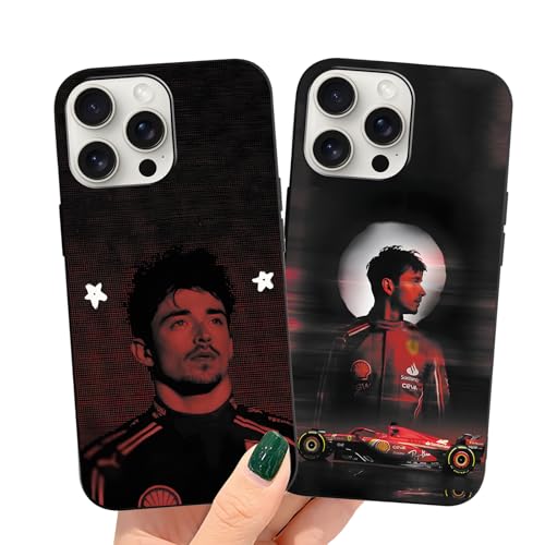 Omyzo nurkorki 2 Stück Handyhülle für Apple iPhone 11 6,1" Hülle, Schwarz Silikon Weich TPU Schutzhülle mit Formula 1 Rennfahrer Aesthetic Muster Charle Design Case Cover für iPhone 11 von Omyzo