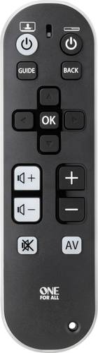 One For All TV Zapper URC6810 Universal Fernbedienung Schwarz, Weiß One For All TV Zapper URC6810 Universal Fernbedienung Schwarz, Weiß von One For All