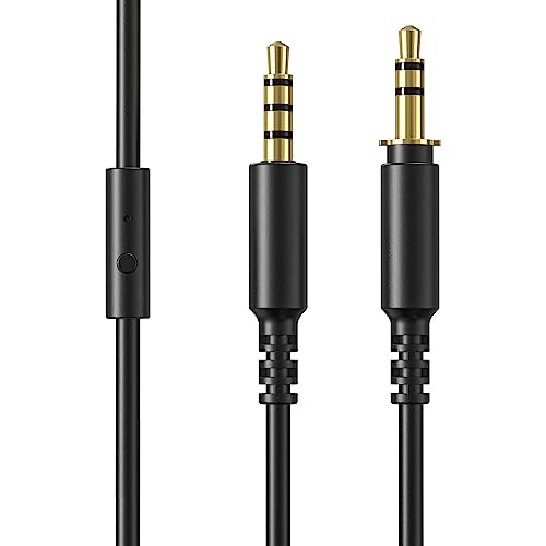 OneOdio 3,5 mm Kabel für A70 Kopfhörer, Instrumentenkabel, 1,2 m, schwarz von OneOdio