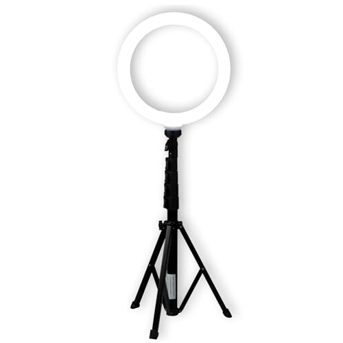 ONLAN Streaming Ring Light Lampe mit Stativ verstellbar für Tablet Telefon Foto YouTube Tiktok von Onlan