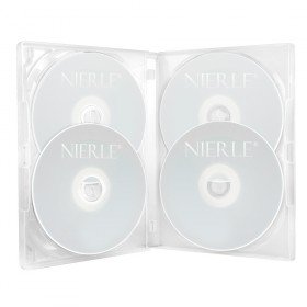 DVD-Hüllen Amaray 4er 15 mm, transparent, 10 Stück von Onpro