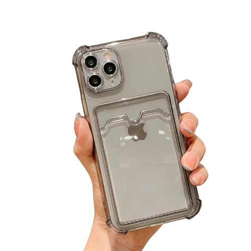 OonMan Schutzhülle für iPhone 11Pro Max, transparent, weich, Grau von OonMan