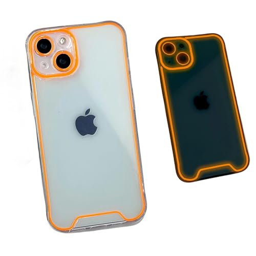 OonMan Schutzhülle für iPhone Xr, leuchtende Silikonhülle, Orange von OonMan