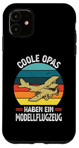 Hülle für iPhone 11 Coole Opas haben ein Modellflugzeug Modellfliegen von Opa & Großvater Geschenke