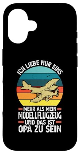 Hülle für iPhone 16 Modellflugzeug und Opa zu sein Modellfliegen von Opa & Großvater Geschenke