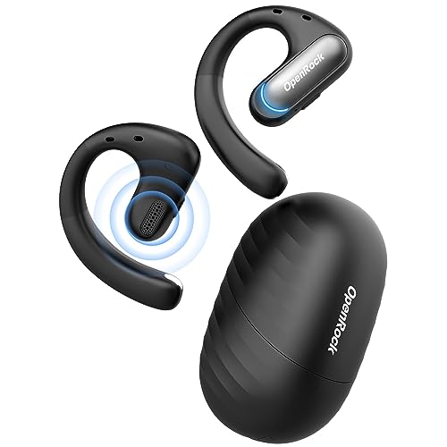 OpenRock Pro Bluetooth Kopfhörer Sport,Open Ear Bluetooth Air Conduction Kopfhörer mit 46-Std-Spielzeit,Tiefer Bass, ENC Call Noise Cancelling,IPX5 Wasserdicht, für Laufen und Workouts von OpenRock