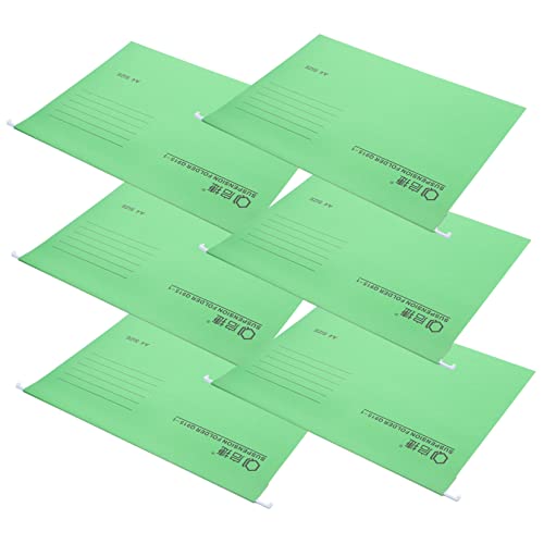 6St Dokumentenpapier-Organizer hängende Aktenordner Dokumentenorganisator Revision einstellbar aufbewahrungssack storage pockets Hängemappe Datei Papierhalter Schmiedeeisen Green Operitacx von Operitacx