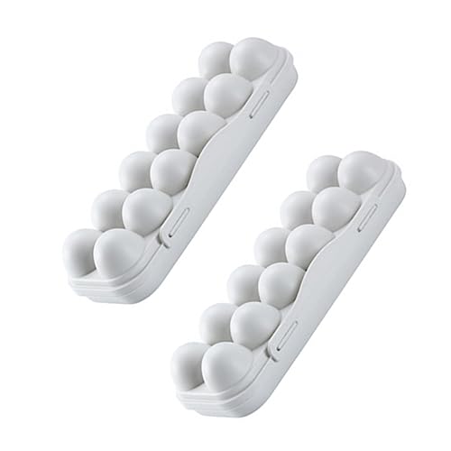 Operitacx 2 Stück 12 Aufbewahrungsbehälter für Eier eierhalter kühlschrankorginizer egg storage Stapelbare Eierbox Kühlschrank eierkarton Kühlschrank-Tabletts 12 Gitter Eierablage Grey Operitacx 2 Stück 12 Aufbewahrungsbehälter für Eier eierhalter kühlschrankorginizer egg storage Stapelbare Eierbox Kühlschrank eierkarton Kühlschrank-Tabletts 12 Gitter Eierablage Grey von Operitacx