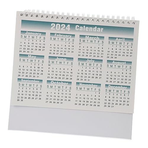 Operitacx 2024 Kalendermonat extra großer Tischkalender digitaler Kalender Mini-Desktop-Kalender bürodeko büro dekoration schülerkalender Office-Desktop-Kalender Countdown-Kalender Papier von Operitacx