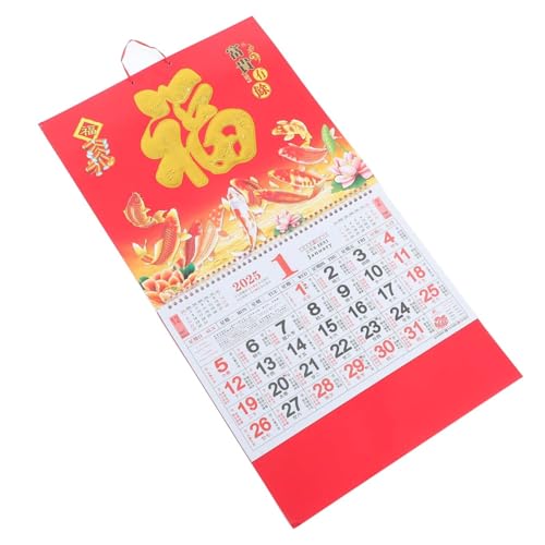 Operitacx 2025 Wandkalender Standkalender 2025 Standkalender 2025 Tischkalender Standkalender 2024 Mondwandkalender Chinesischer Tageskalender Chinesischer Neujahrskalender Aus Papier von Operitacx