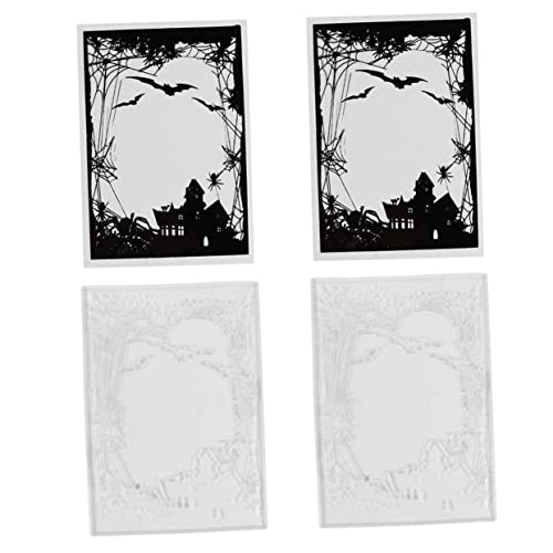 Operitacx 2St Transparenter Halloween-Stempel aus Silikon Briefmarken Kleidungsstempel Zeitschriftenstempel stempel halloween scrapbooking-stempel Kinderstampfer klarer Stempel PVC Black von Operitacx