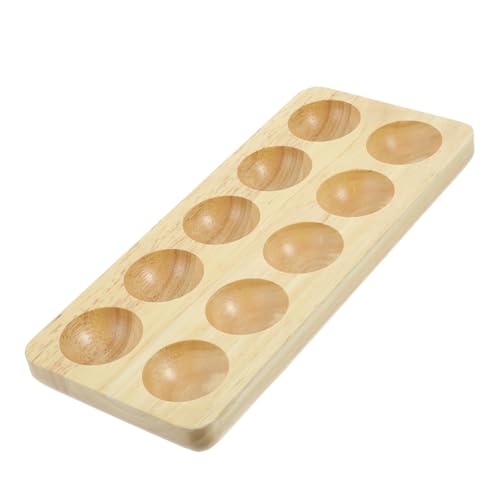 Operitacx Eierschale aus Massivholz Veranstalter Inhaber Träger Kapazität Etiketten für kühlschrank eierhalter egg holder for refrigerator Organizer aus Holz Ei-Ausstellungstablett hölzern Operitacx Eierschale aus Massivholz Veranstalter Inhaber Träger Kapazität Etiketten für kühlschrank eierhalter egg holder for refrigerator Organizer aus Holz Ei-Ausstellungstablett hölzern von Operitacx