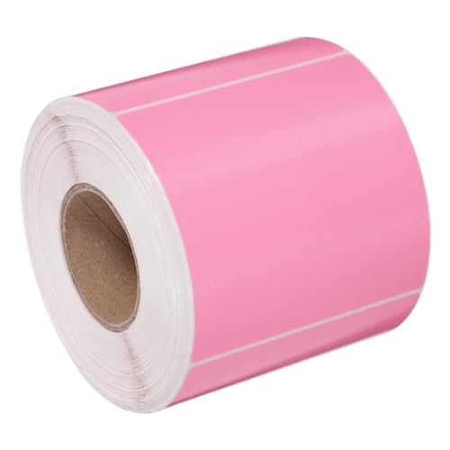 Operitacx Rollbare Versandetiketten 80x80mm Pink Selbstklebende Adressetiketten Für Versand DIY Beschriftungen Und Namensetiketten Ideal Für Heim Und von Operitacx