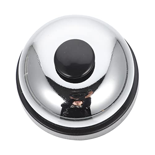 Operitacx Spielglocke tischglocke tischklingel Haustierklingel rezeptionsglocke Restaurantglocke Kuhglocken Essenslinie Glocke Türklingel kabellos Thekenglocke Handpresse Glocke Metall Black von Operitacx